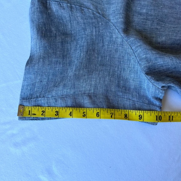 Land’s End 100% Linen Boxy Button Shoulder/Collar Pullover Shirt - Picture 4 of 9